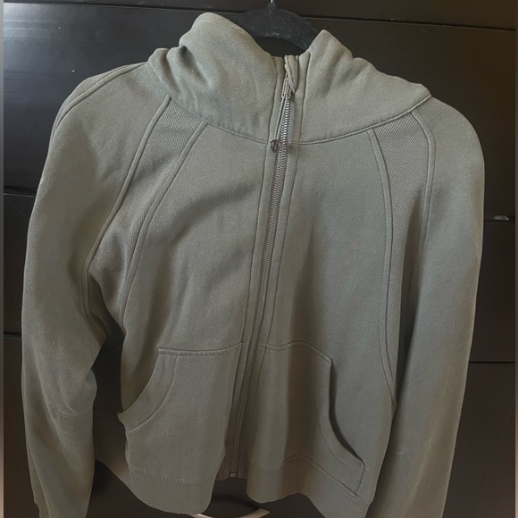 Lululemon army green full zip scuba M/L - Picture 2 of 3